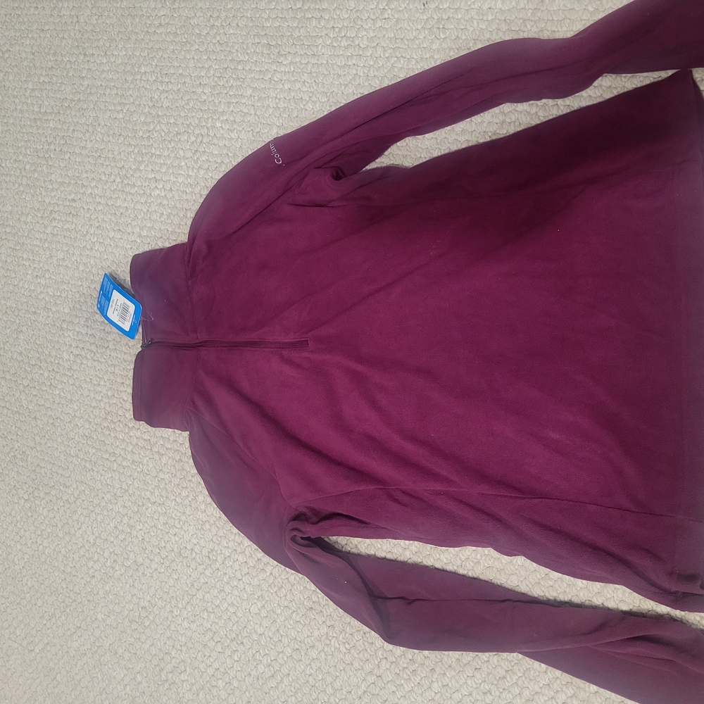Columbia Purple Quarter-Zip Pullover
